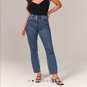 High rise curve love mom jeans